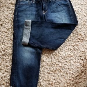 Lucky brand sweet and straight cropped jeans